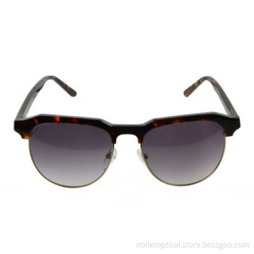 Tortoise acetate and metal frame sunglasses